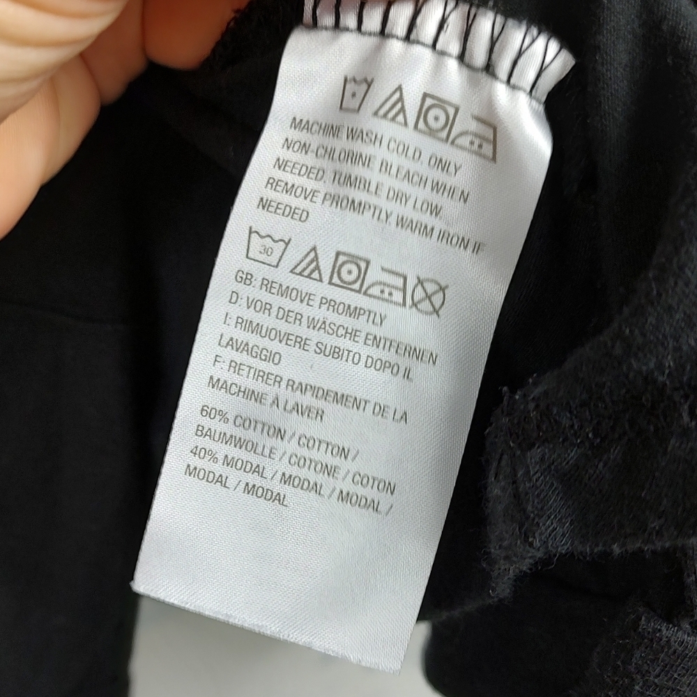 LOGO Lori Goldstein Black Long Sleeve Top L - Picture 7 of 10
